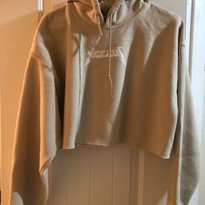 Yeezy Cropped Hoodie Sweatshirt